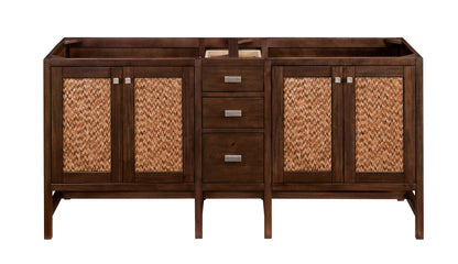 Renovate for Less Atlanta Addison 72" Double Vanity Cabinet, Mid-Century Acacia