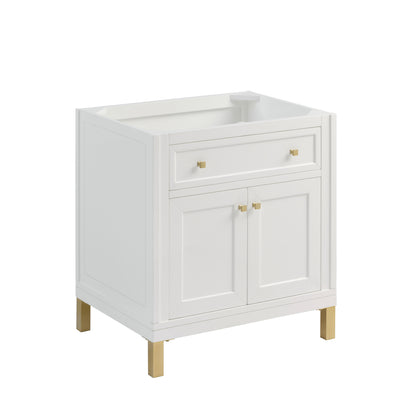 Renovate for Less Atlanta Chicago 30" Single Vanity, Glossy White