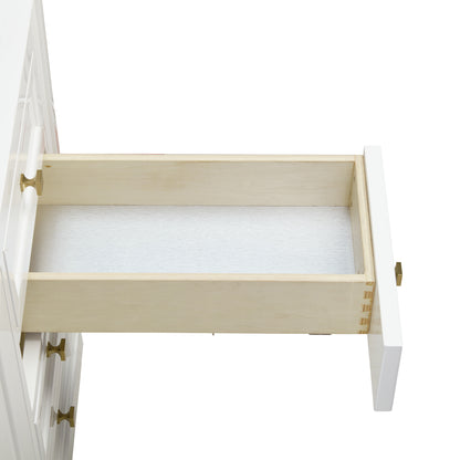 Renovate for Less Atlanta Chicago 60" Double Vanity, Glossy White, w/ 3 CM Carrara Marble Top