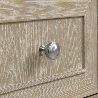 Renovate for Less Atlanta Lorelai 36" Single Vanity, Whitewashed Oak, w/ 3 CM Siberian Silestone Top