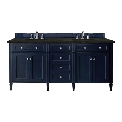 Renovate for Less Atlanta Brittany 72" Double Vanity, Victory Blue, w/ 3 CM Phantome Eclos Top