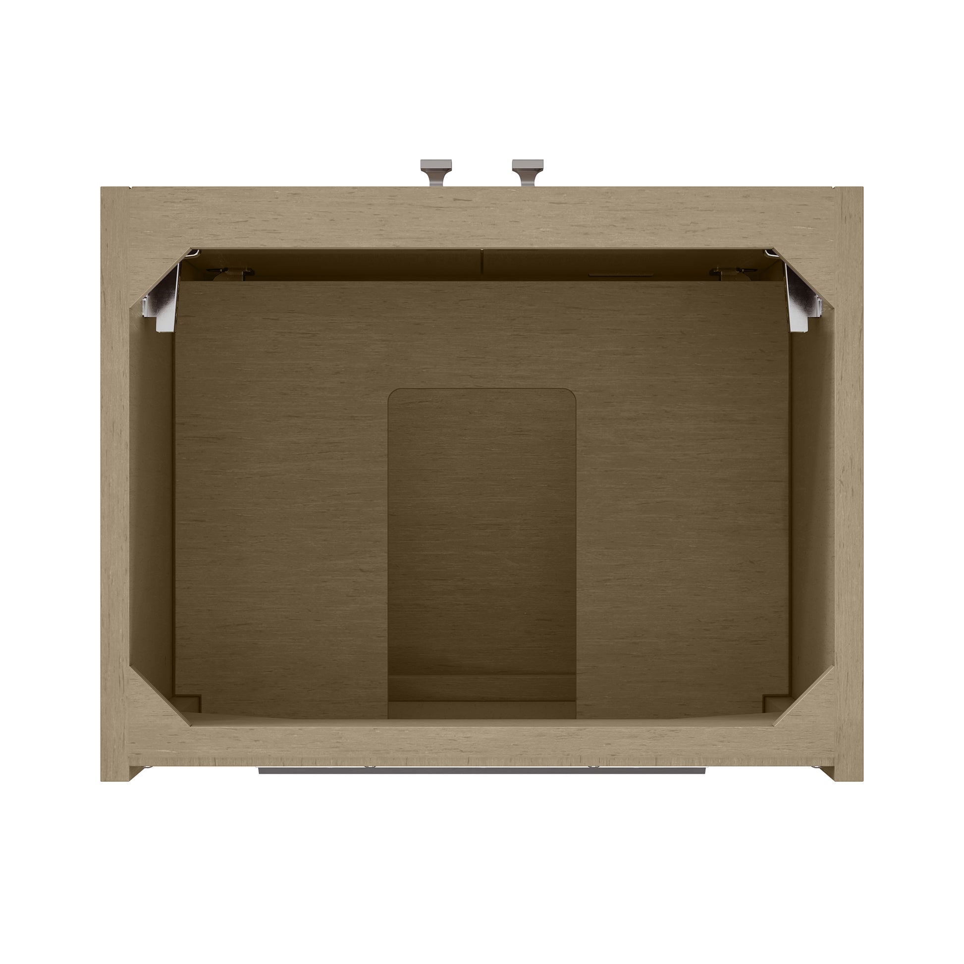 Renovate for Less Atlanta Chianti 20" Single Cabinet, Walnut Whisper, Brushed Nickel