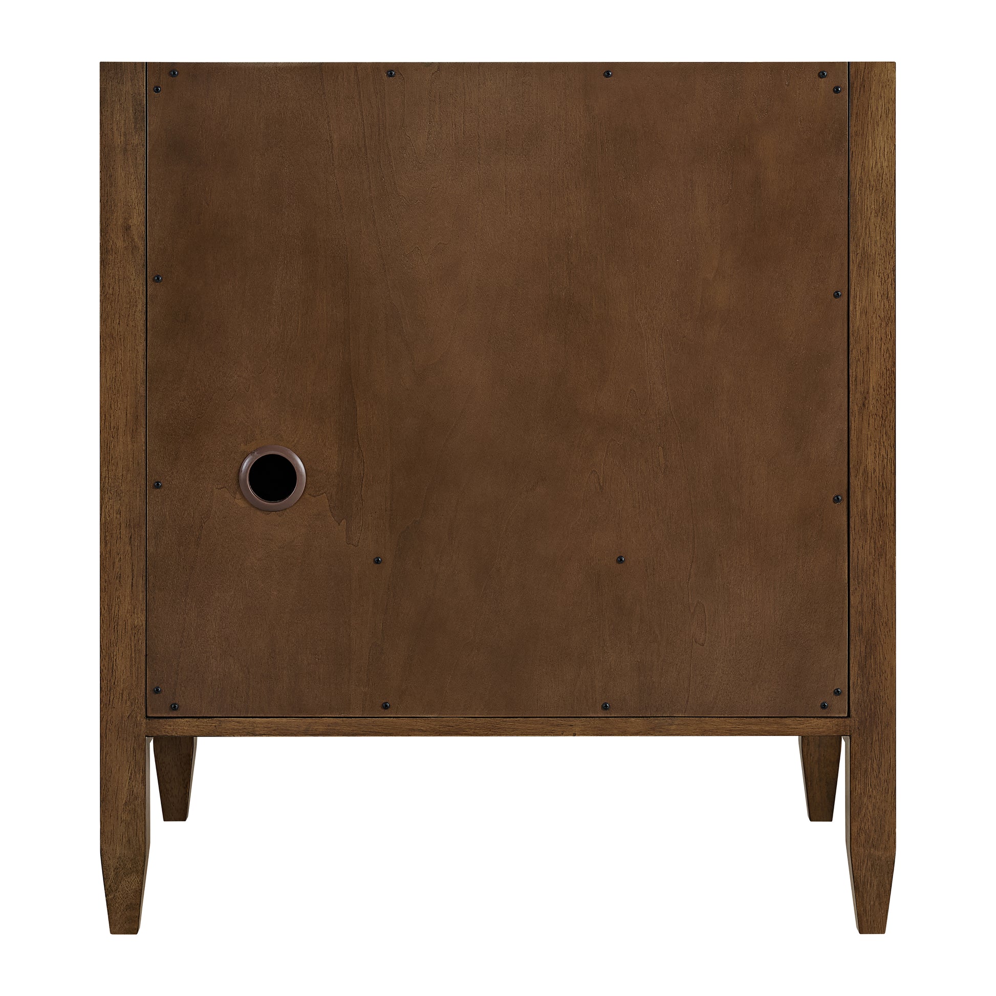 Renovate for Less Atlanta Myrrin 30" Single Vanity, Mid-Century Walnut w/ 3 CM Parisien Bleu Silestone Top