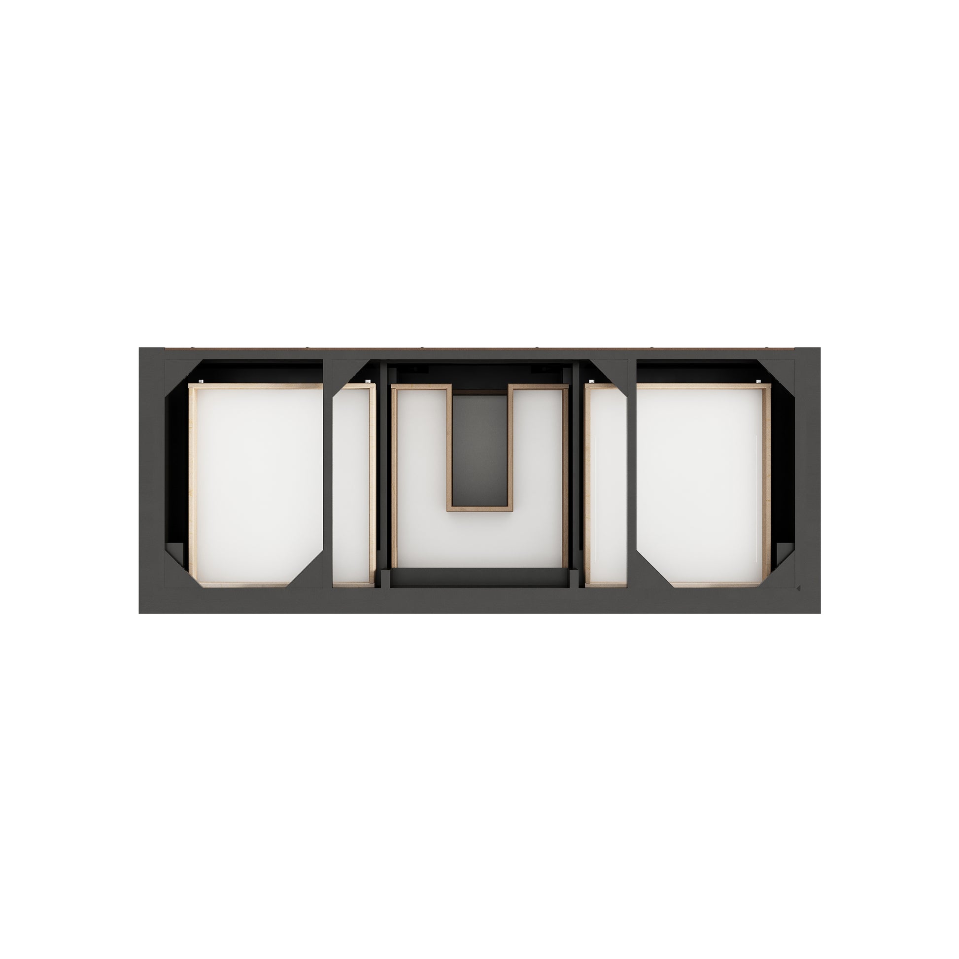 Renovate for Less Atlanta Brookfield 60" Single Vanity, Black Onyx