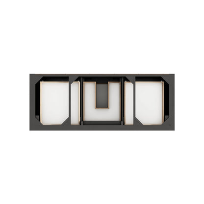 Brookfield 60" Single Vanity, Black Onyx w/ 3 CM Victorian Silver Silestone Top w/ FreePower Wireless Charger