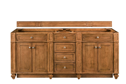 Renovate for Less Atlanta Bristol 72" Double Vanity Cabinet, Saddle Brown