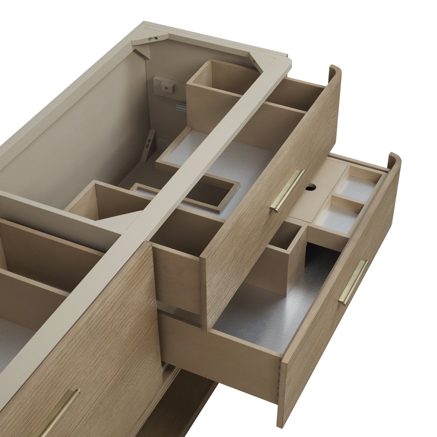 Renovate for Less Atlanta Lucian 72" Double Vanity, Pebble Oak
