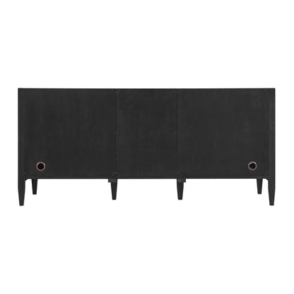 Myrrin 72" Double Vanity, Carbon Oak w/ 3 CM Ethereal Noctis Silestone Top