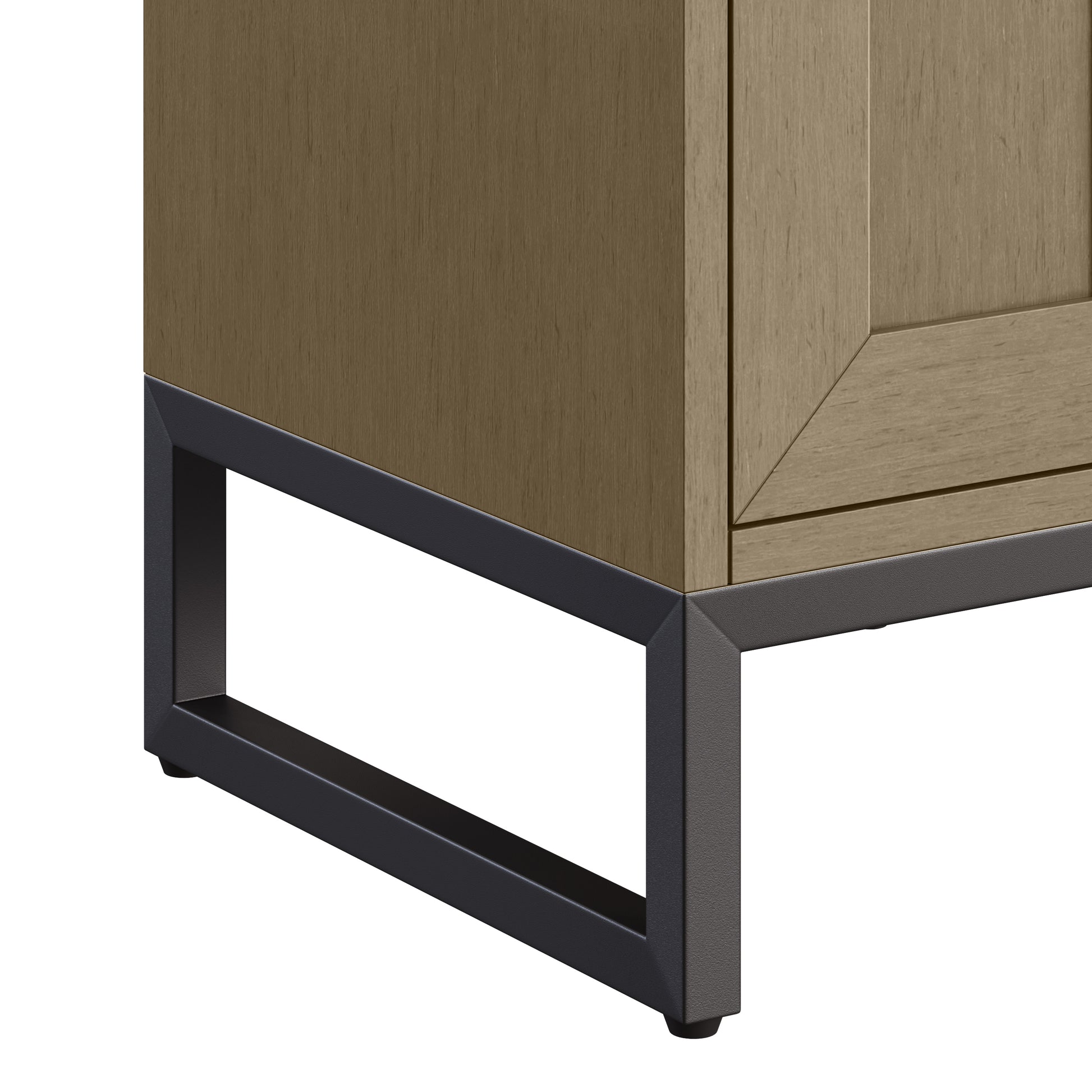 Renovate for Less Atlanta Chianti 20" Single Cabinet, Walnut Whisper, Matte Black