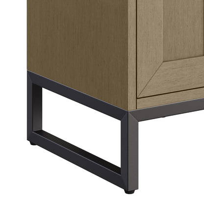 Renovate for Less Atlanta Chianti 20" Single Cabinet, Walnut Whisper, Matte Black