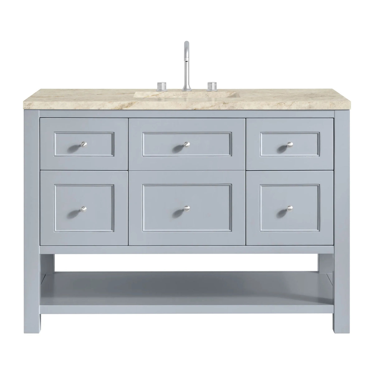 Breckenridge 48" Single Vanity, Serenity Blue, w/ 3 CM Tajnar Eclos Top