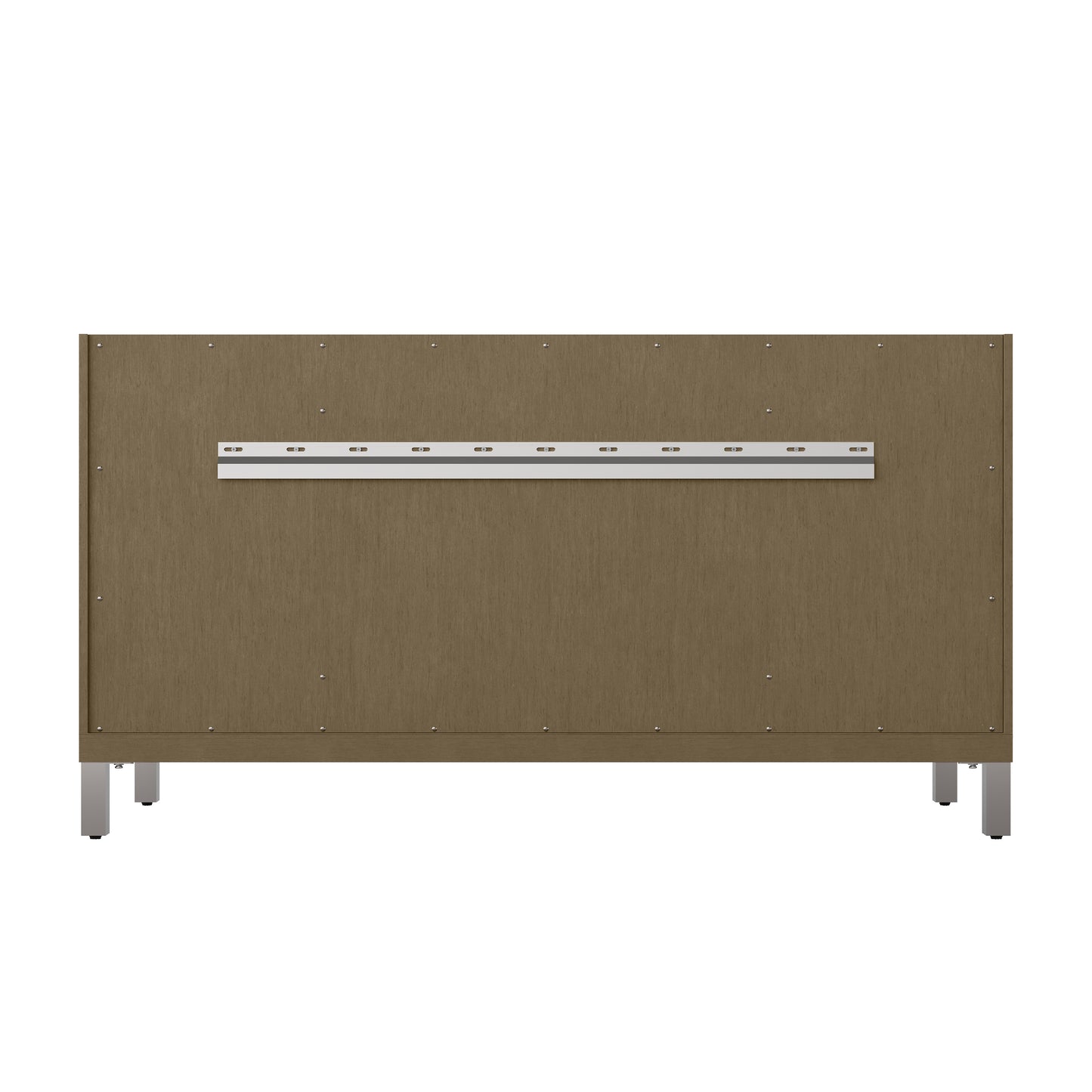 Renovate for Less Atlanta Chicago 60" Single Vanity, Walnut Whisper, w/ 3 CM Phantome Eclos Top