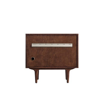 Renovate for Less Atlanta Amberly 36" Single Vanity, Mid-Century Walnut w/ 3 CM Eternal Jasmine Pearl Top