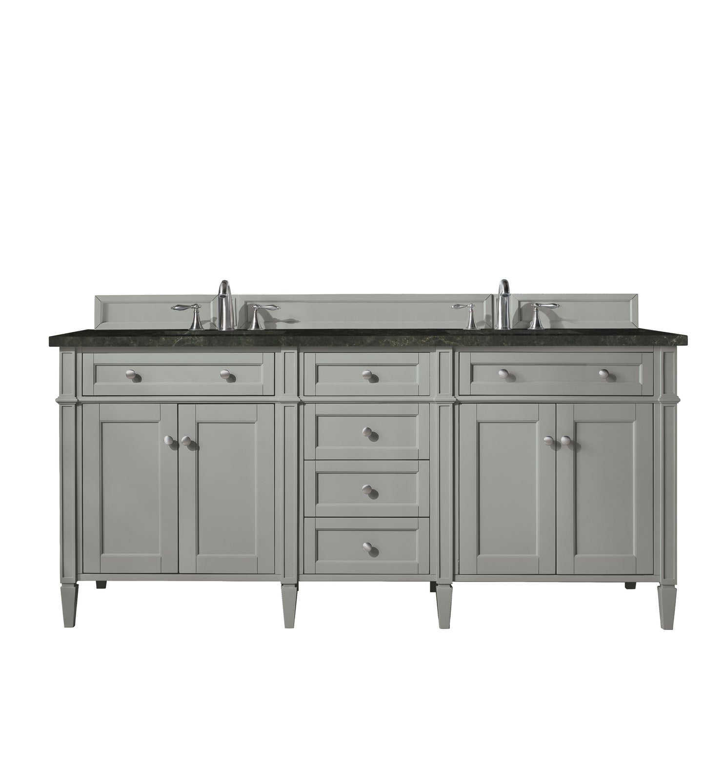 Renovate for Less Atlanta Brittany 72" Double Vanity, Urban Gray, w/ 3 CM Phantome Eclos Top