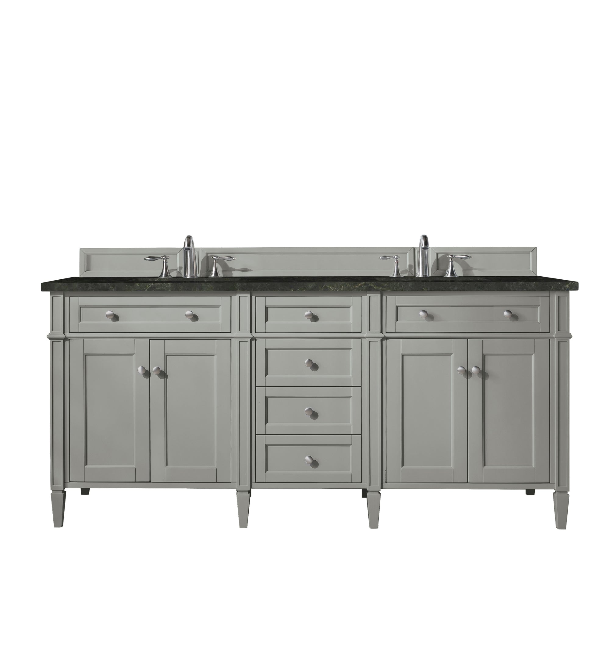 Renovate for Less Atlanta Brittany 72" Double Vanity, Urban Gray, w/ 3 CM Phantome Eclos Top
