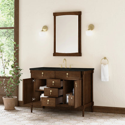 Kinnsden 48" Single Vanity, Sable Oak w/ 3 CM Phantome Eclos Top