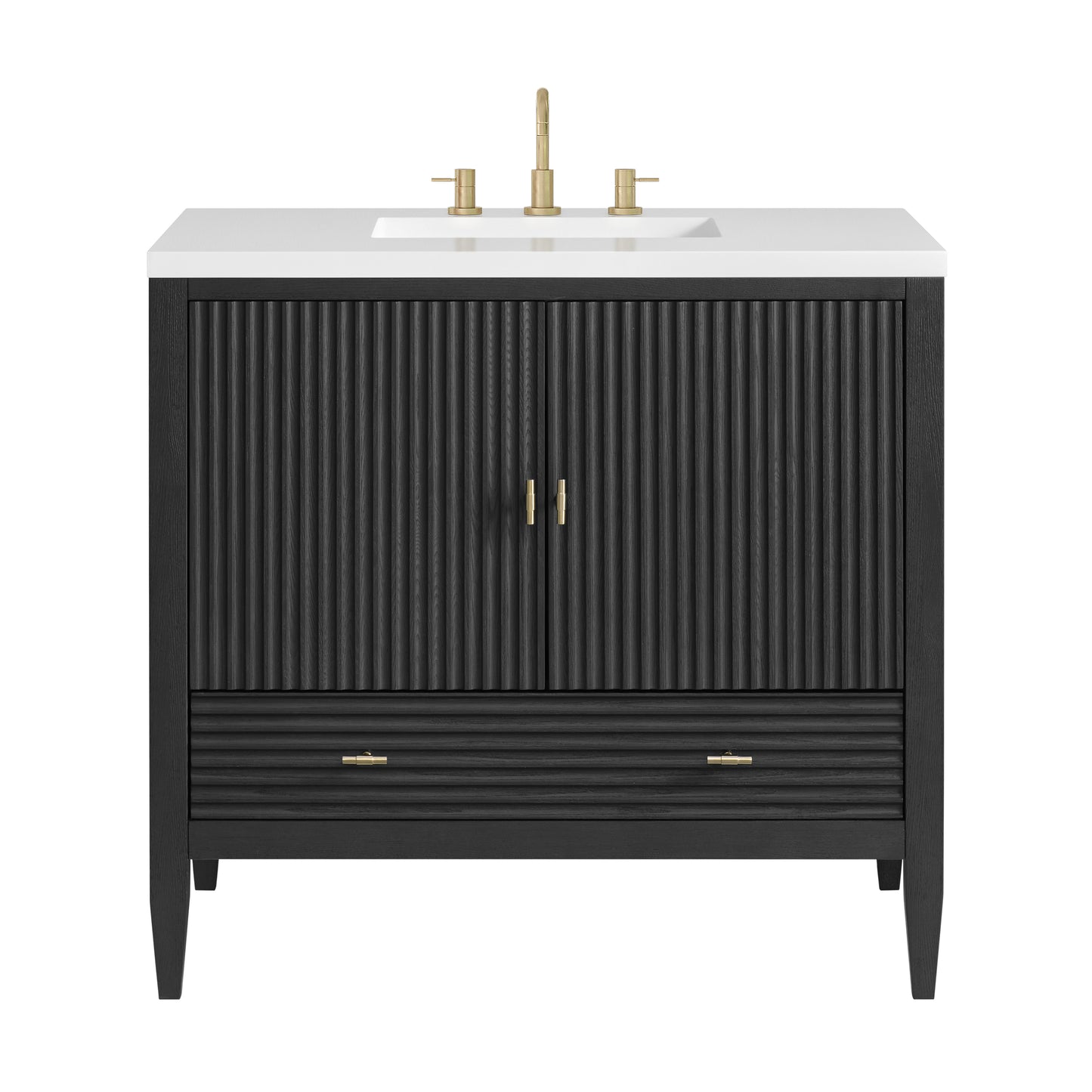 Renovate for Less Atlanta Myrrin 36" Vanity, Carbon Oak