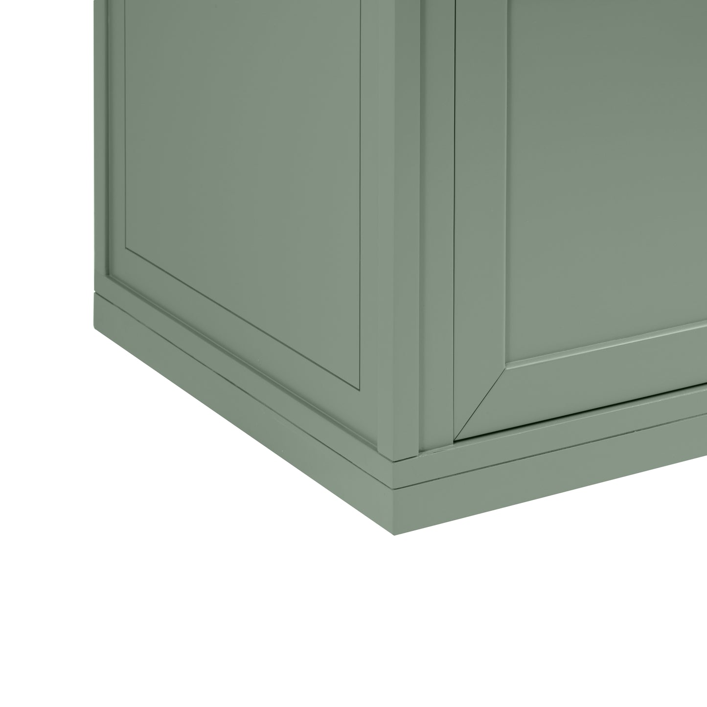 Renovate for Less Atlanta Chicago 30" Single Vanity, Smokey Celadon, w/ 3 CM Victorian Silver Silestone® Top