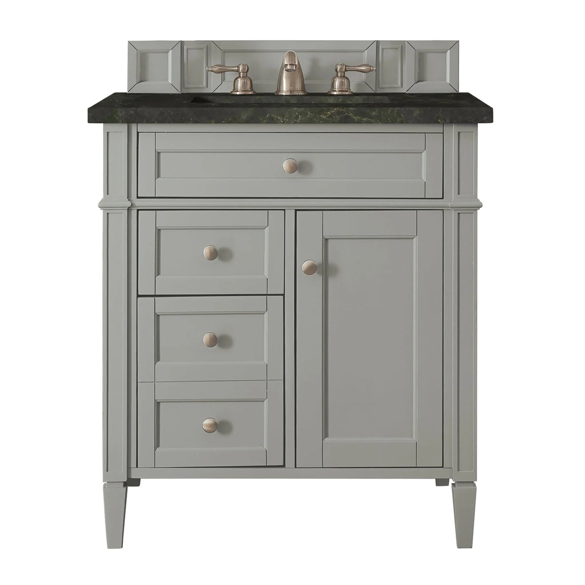 Brittany 30" Single Vanity, Urban Gray, w/ 3 CM Phantome Eclos Top