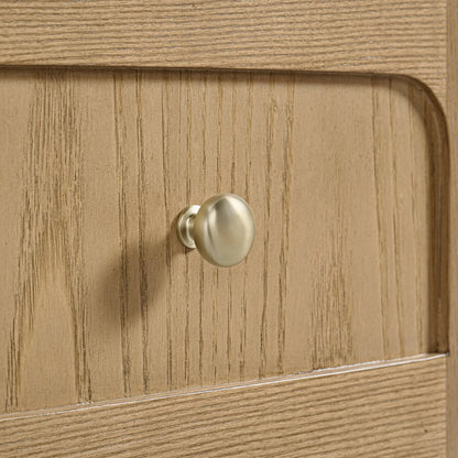 Laurent 60" Double Vanity, Light Natural Oak, w/ 3 CM Parisien Bleu Quartz Top w/FreePower Wireless Charger
