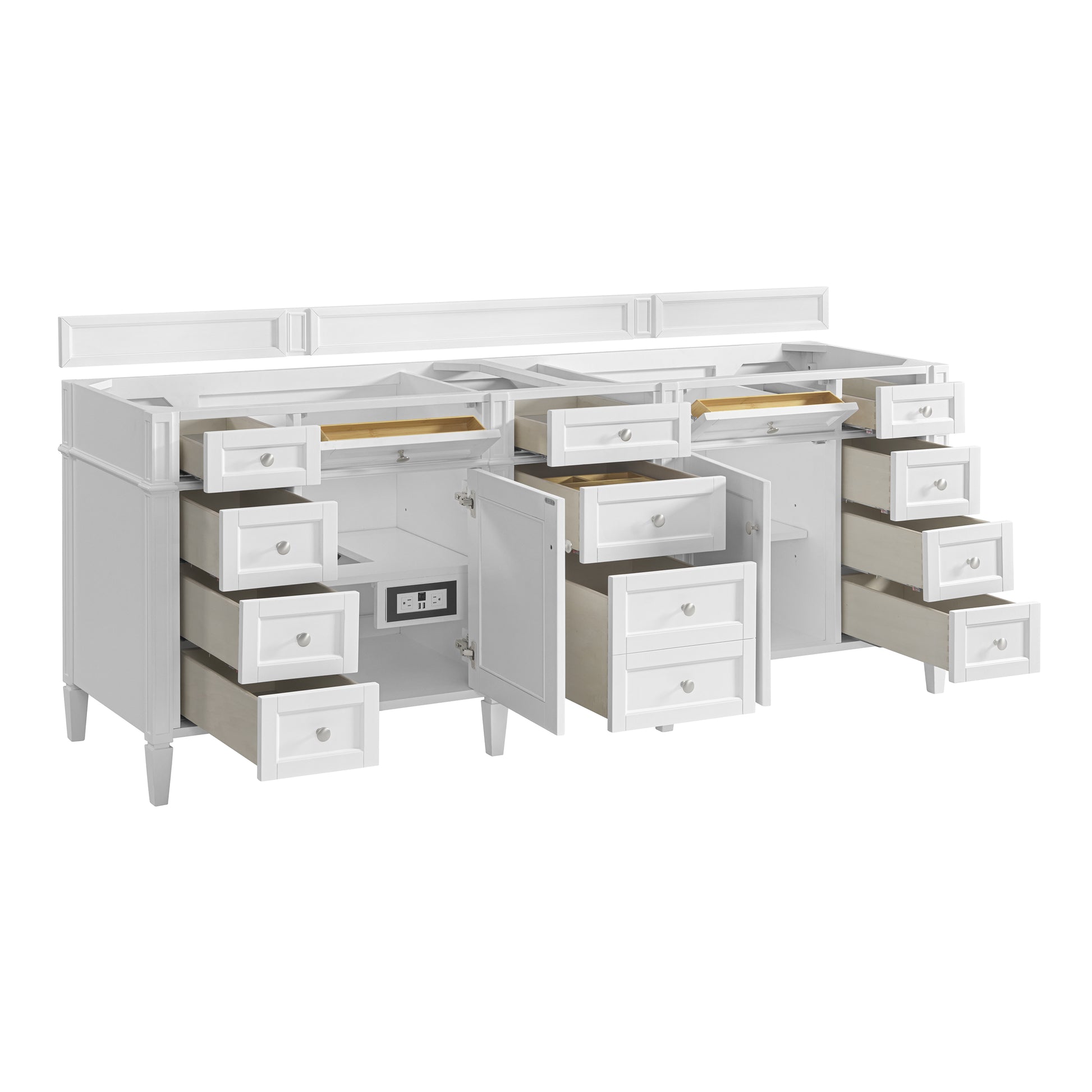 Renovate for Less Atlanta Brittany 84" Double Vanity, Bright White