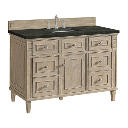 Renovate for Less Atlanta Lorelai 48" Single Vanity, Whitewashed Oak, w/ 3 CM Phantome Eclos Top