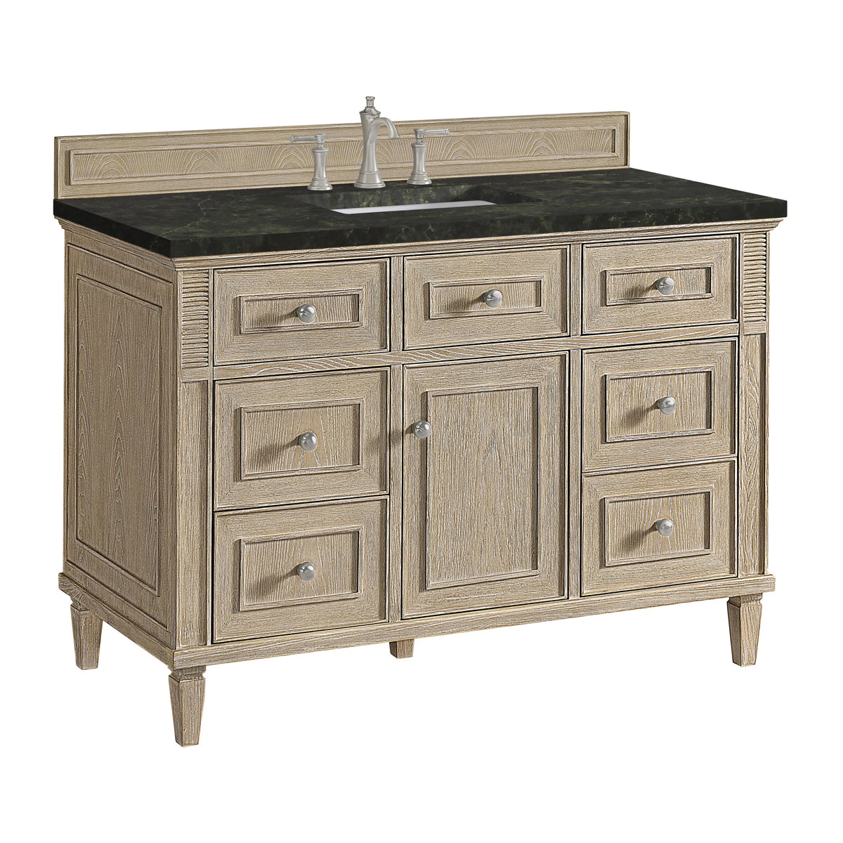 Lorelai 48" Single Vanity, Whitewashed Oak, w/ 3 CM Phantome Eclos Top