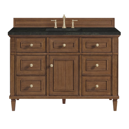 Lorelai 48" Single Vanity, Mid-Century Walnut, w/ 3 CM Phantome Eclos Top