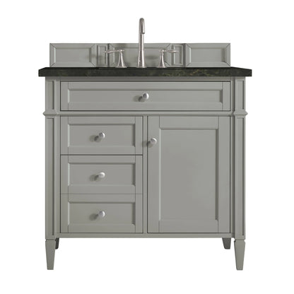 Brittany 36" Single Vanity, Urban Gray, w/ 3 CM Phantome Eclos Top