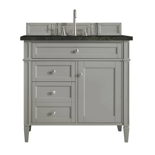 Brittany 36" Single Vanity, Urban Gray, w/ 3 CM Phantome Eclos Top