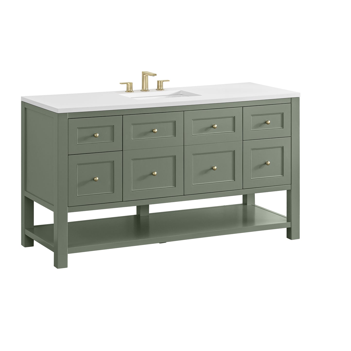 Renovate for Less Atlanta Breckenridge 60" Single Vanity, Smokey Celadon