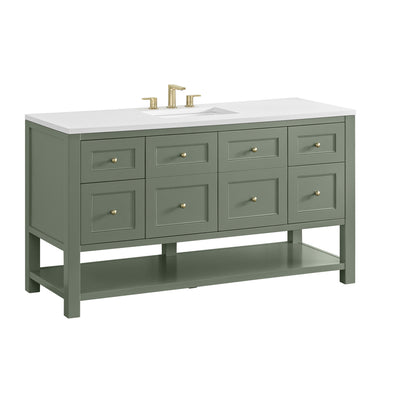 Renovate for Less Atlanta Breckenridge 60" Single Vanity, Smokey Celadon