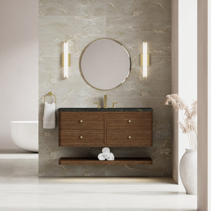 Renovate for Less Atlanta Allamari 48" Single Vanity, Sable w/ 3 CM Phantome Eclos Top