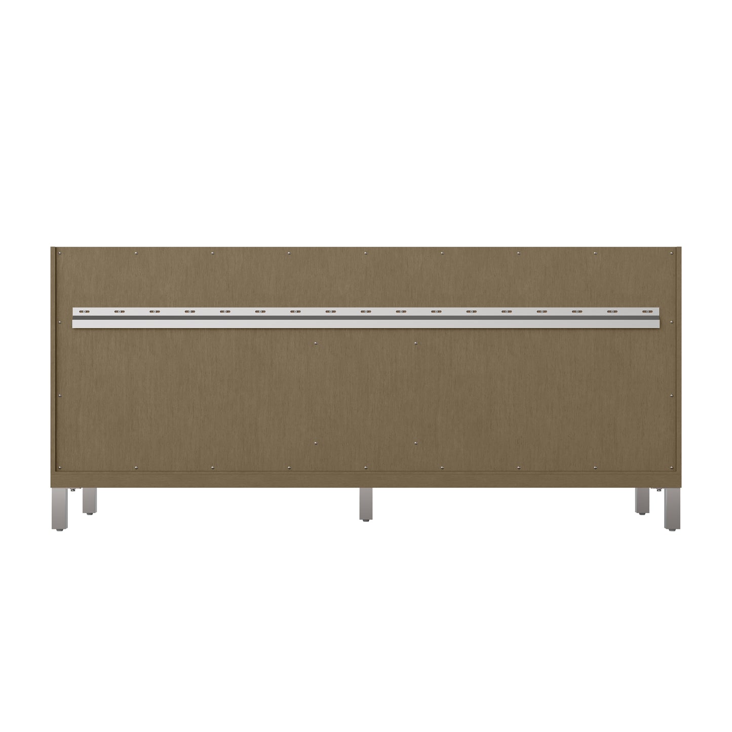 Renovate for Less Atlanta Chicago 72" Double Vanity, Walnut Whisper, w/ 3 CM Phantome Eclos Top