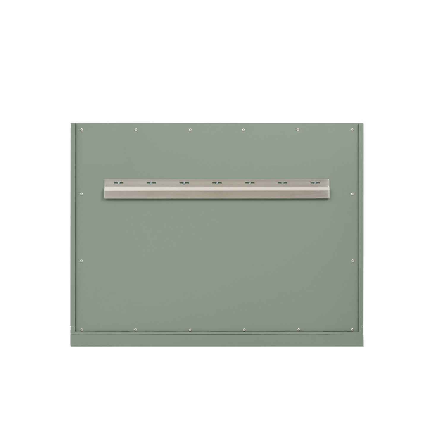 Renovate for Less Atlanta Chicago 36" Single Vanity, Smokey Celadon, w/ Single Hole 3CM White Zeus Silestone® Top & Backsplash