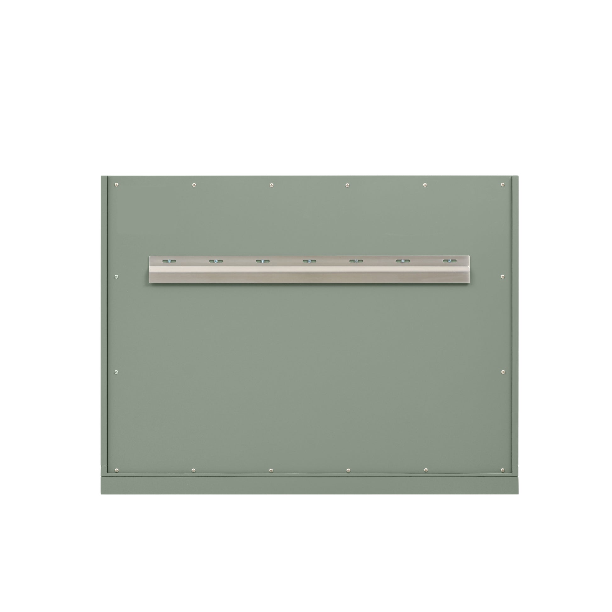 Renovate for Less Atlanta Chicago 36" Single Vanity, Smokey Celadon, w/ Single Hole 3CM White Zeus Silestone® Top & Backsplash
