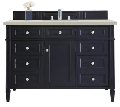 Brittany 48" Single Vanity, Victory Blue, w/ 3 CM Siberian Silestone Top w/FreePower Wireless Charger