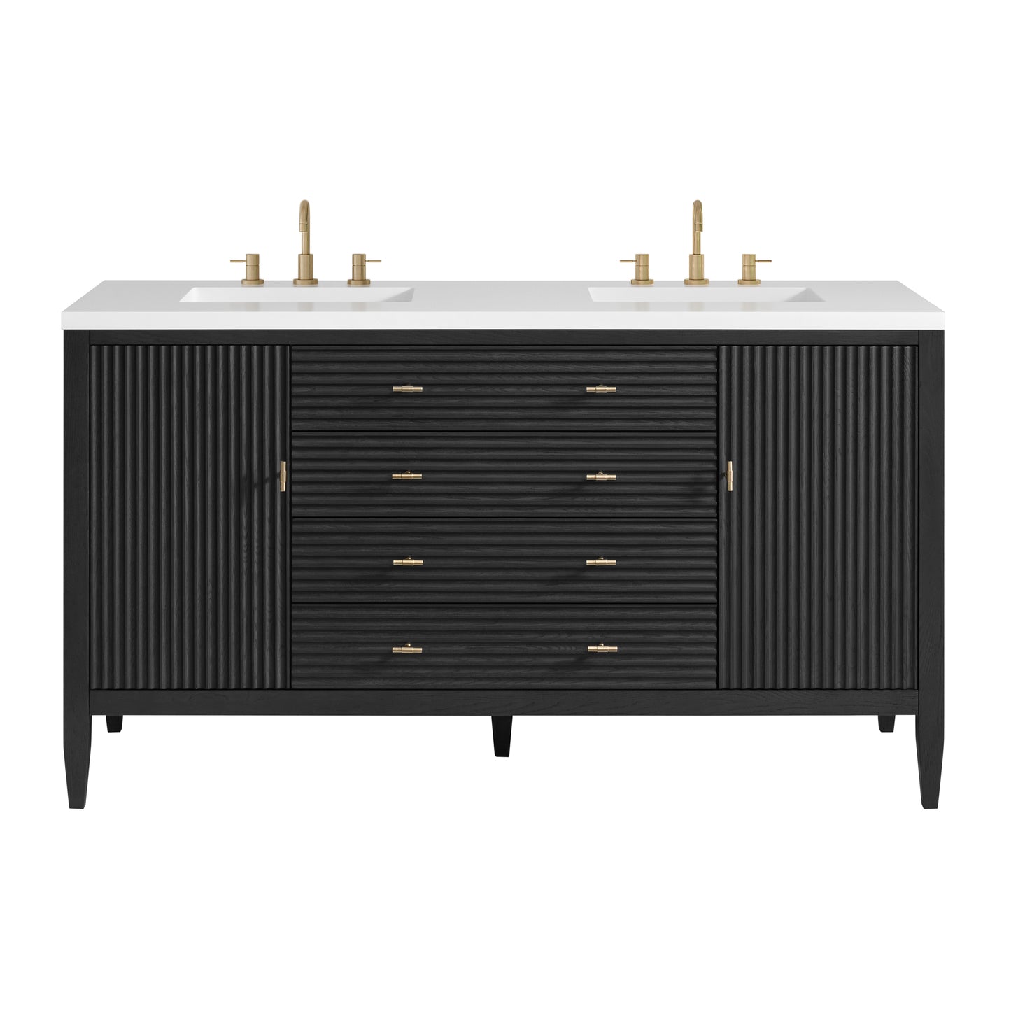 Renovate for Less Atlanta Myrrin 60" Double Vanity, Carbon Oak
