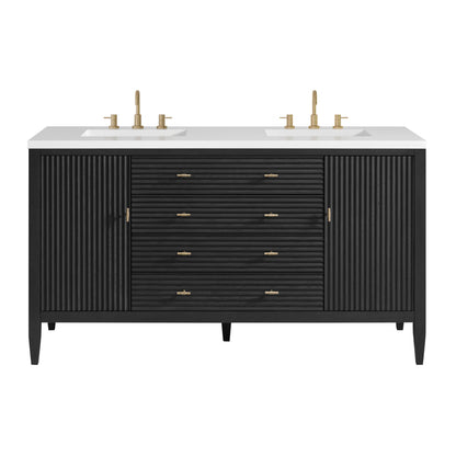 Renovate for Less Atlanta Myrrin 60" Double Vanity, Carbon Oak