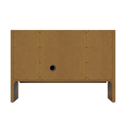 Hudson 48" Single Vanity, Honey Oak w/ 3 CM Ethereal Noctis Silestone Top