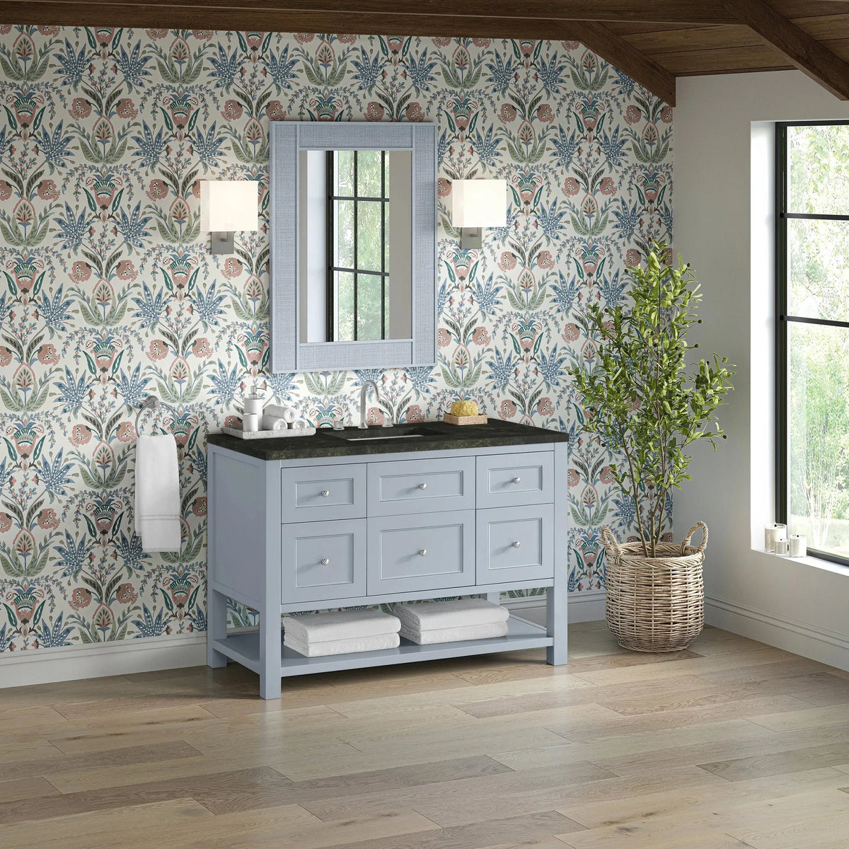 Breckenridge 48" Single Vanity, Serenity Blue, w/ 3 CM Phantome Eclos Top
