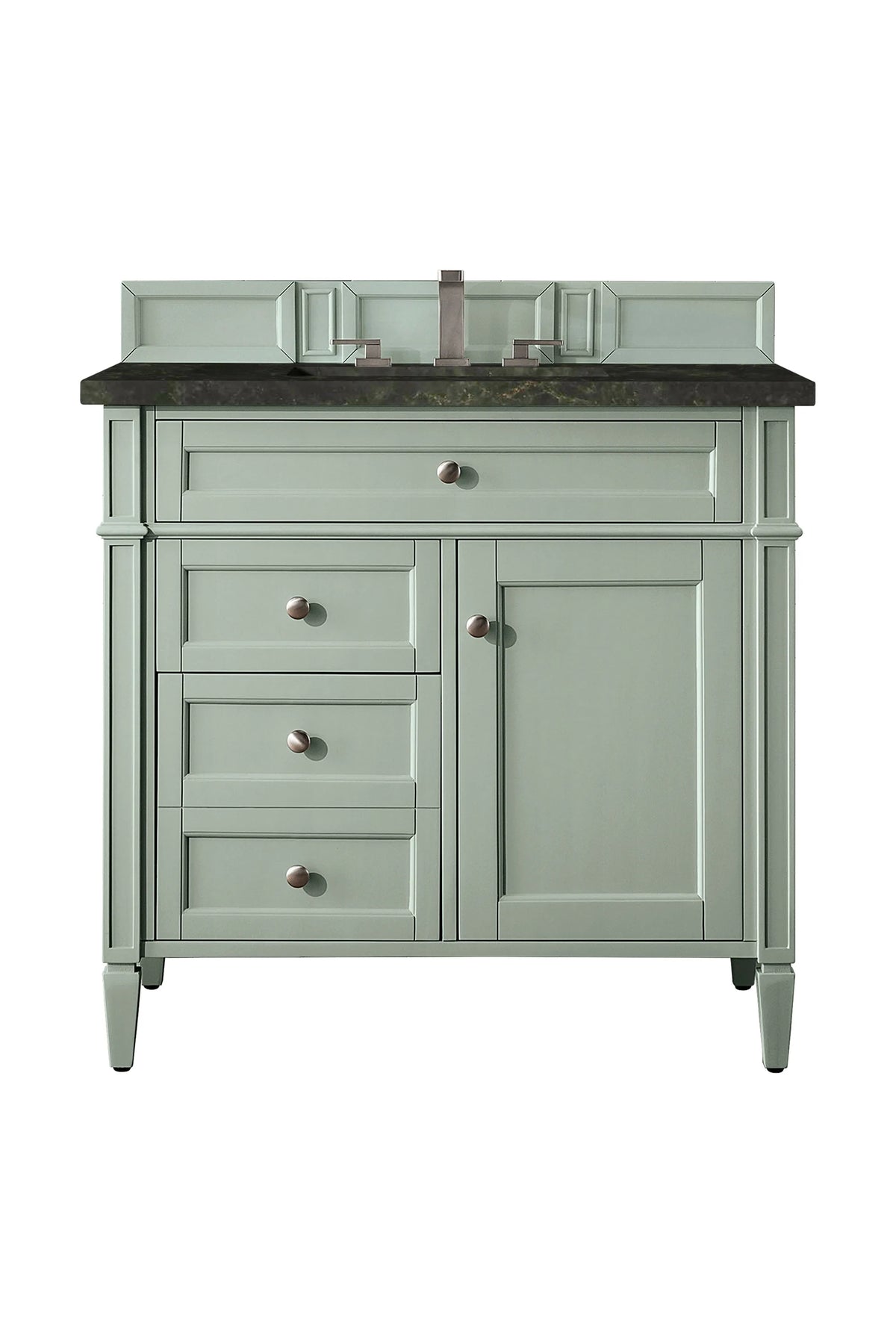 Brittany 36" Single Vanity, Sage Green, w/ 3 CM Phantome Eclos Top
