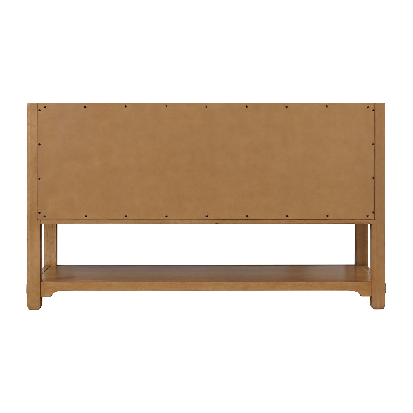 Renovate for Less Atlanta Malibu 60" Single Vanity, Amber Birch, w/ 3 CM Siberian Silestone Top