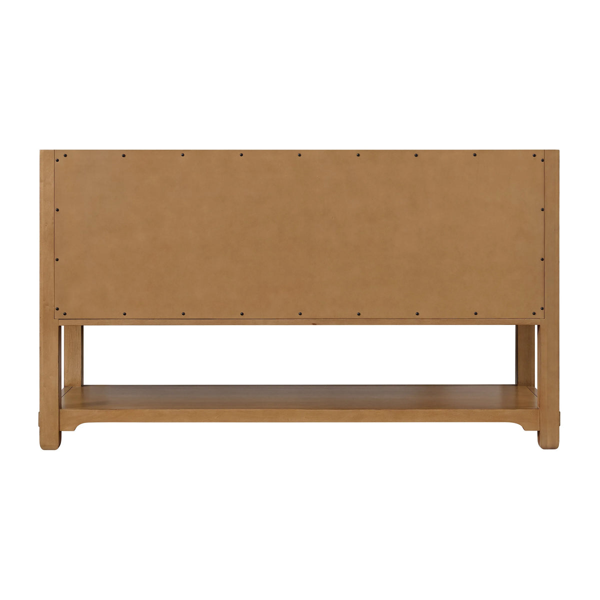 Malibu 60" Single Vanity, Amber Birch w/ 3 CM Eternal Jasmine Pearl Top
