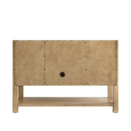 Breckenridge 48" Single Vanity, Light Natural Oak w/ 3 CM Ethereal Noctis Top w/FreePower Wireless Charger