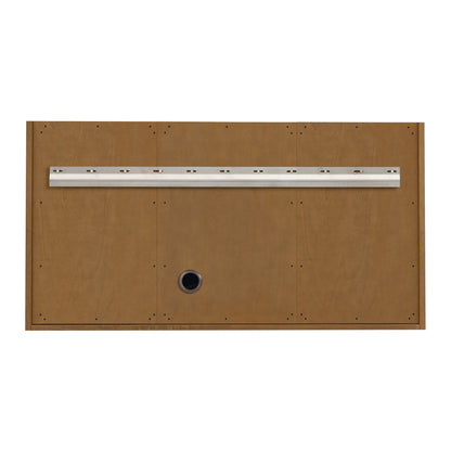 Renovate for Less Atlanta Laurent 48" Single Vanity, Honey Oak w/ 3 CM Phantome Eclos Top