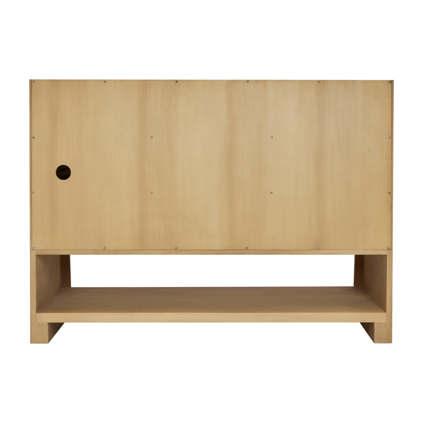 Renovate for Less Atlanta Solene 48" Single Vanity, Seaside Oak, w/ 3 CM Charcoal Soapstone Quartz Top