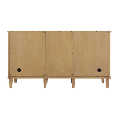 Lorelai 60" Double Vanity, Light Natural Oak w/ 3 CM Charcoal Soapstone Silestone Top