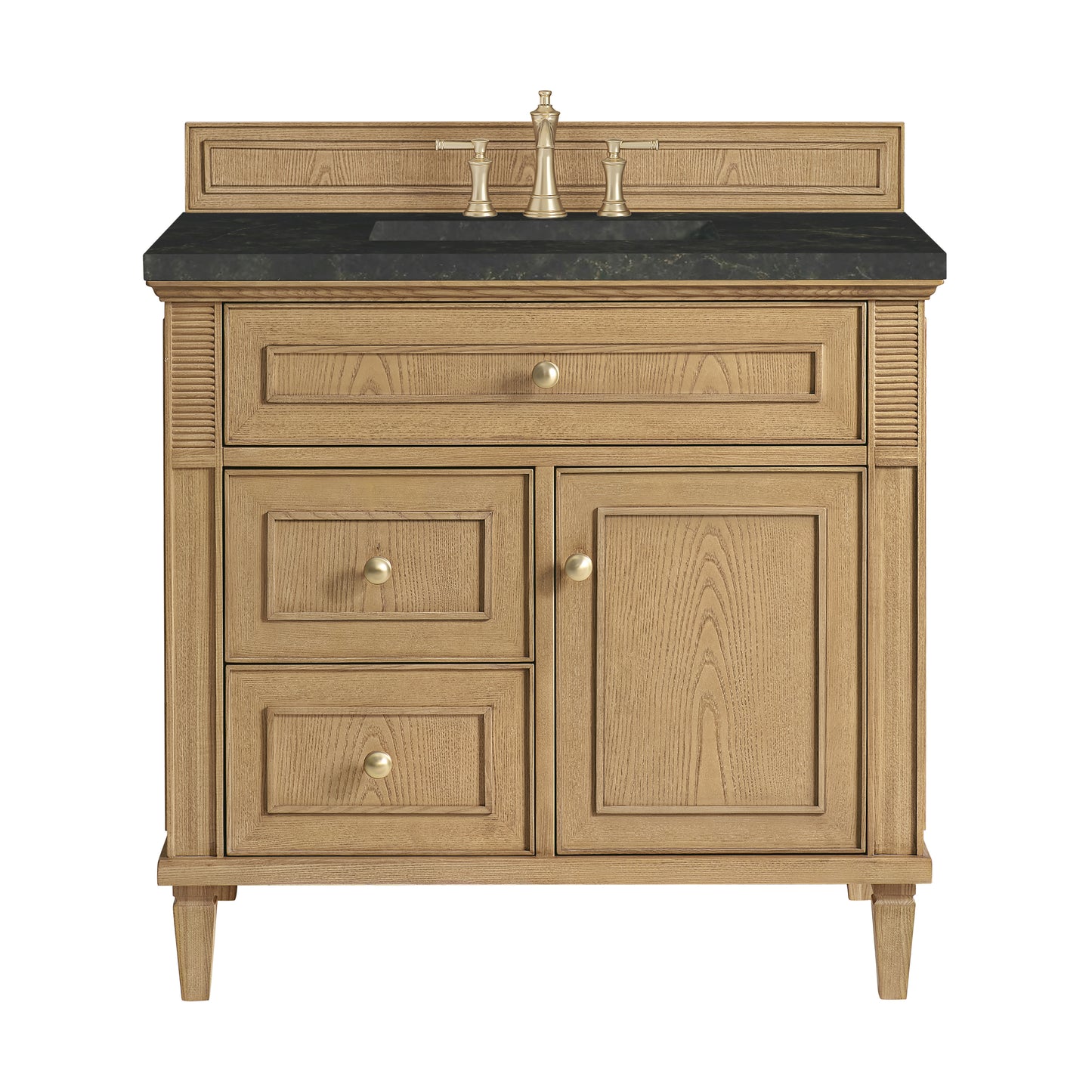Renovate for Less Atlanta Lorelai 36" Single Vanity, Light Natural Oak, w/ 3 CM Phantome Eclos Top