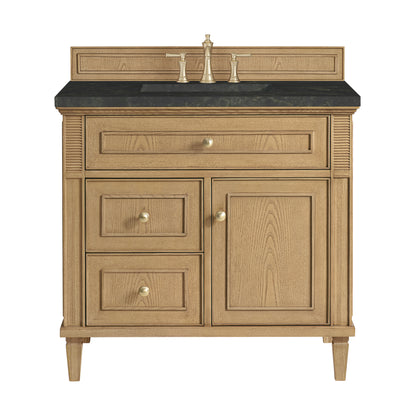 Renovate for Less Atlanta Lorelai 36" Single Vanity, Light Natural Oak, w/ 3 CM Phantome Eclos Top